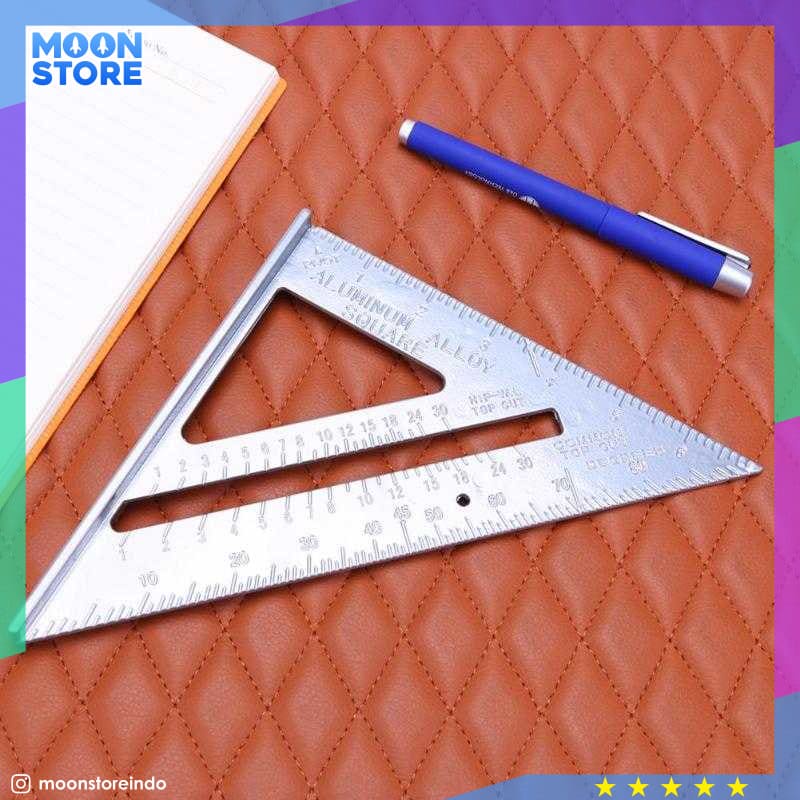 

Taffware Penggaris Siku Mistar Triangle Ruler Aluminium Vk18 Gray