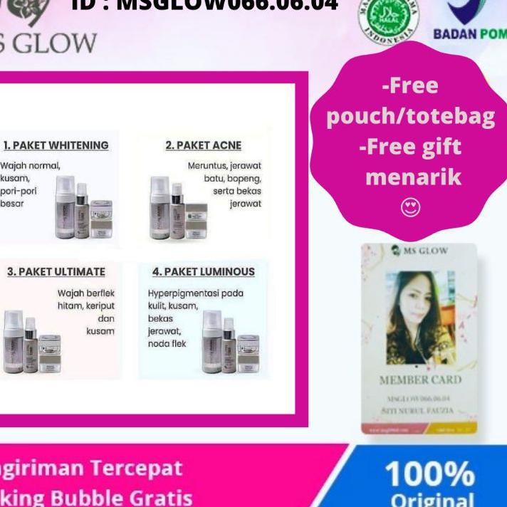 12.12 Promo Brand MS GLOW All Produk ORI BARCODE / PAKET WHITE CELL DNA MS GLOW / MS GLOW SKINCARE P