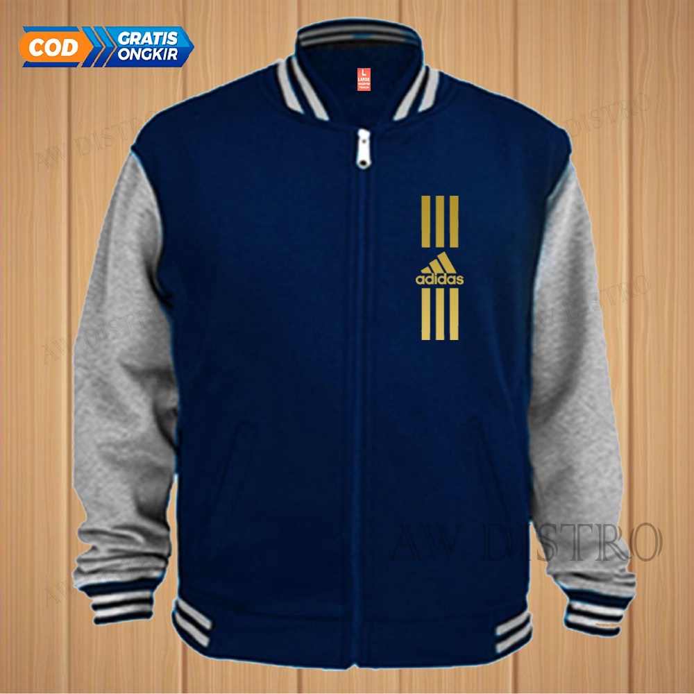 COD Jaket Baseball Varsity Distro Adds Text Gold Premium Quality