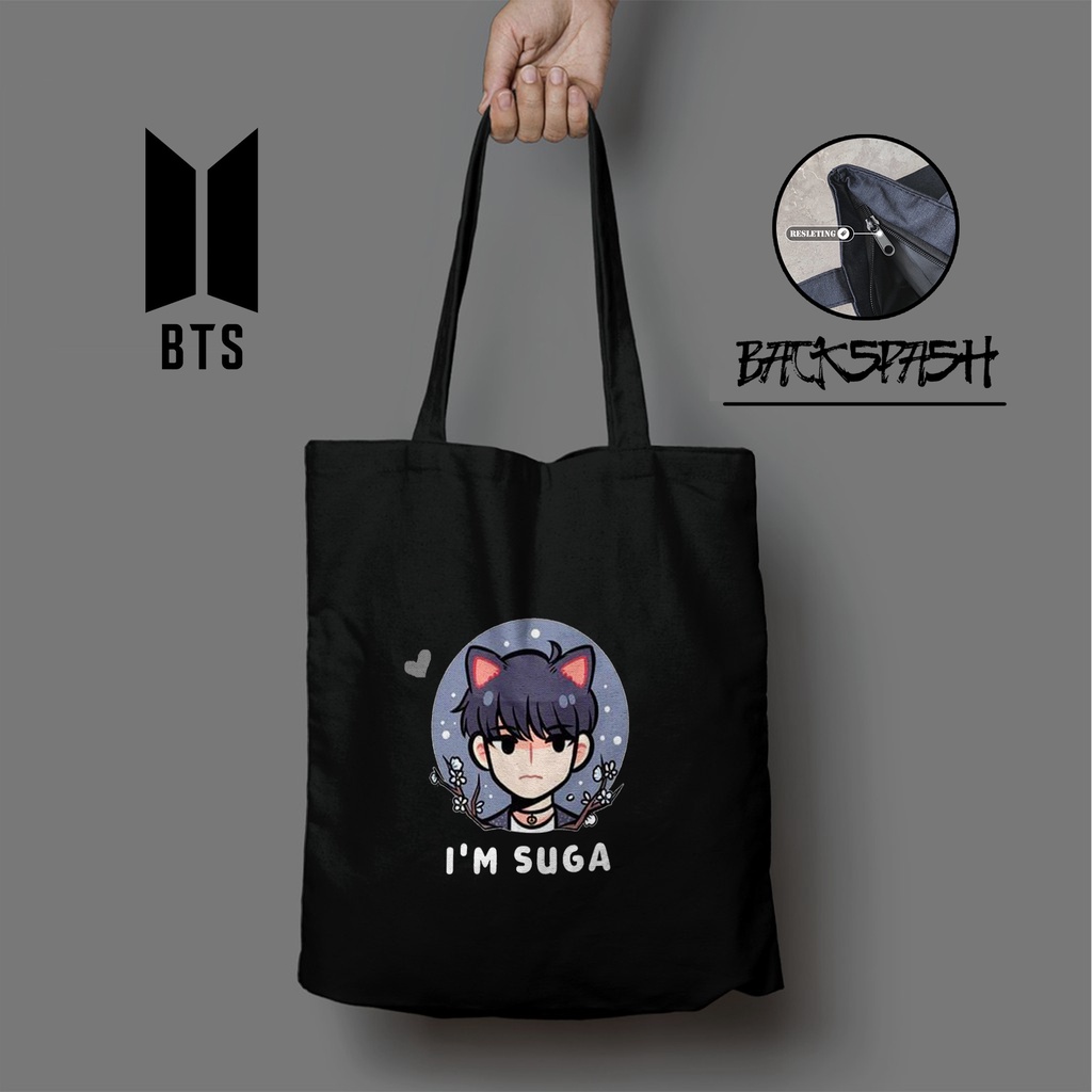 TOTEBAG BTS CHIBI LUCU KPOP BISA CUSTOM