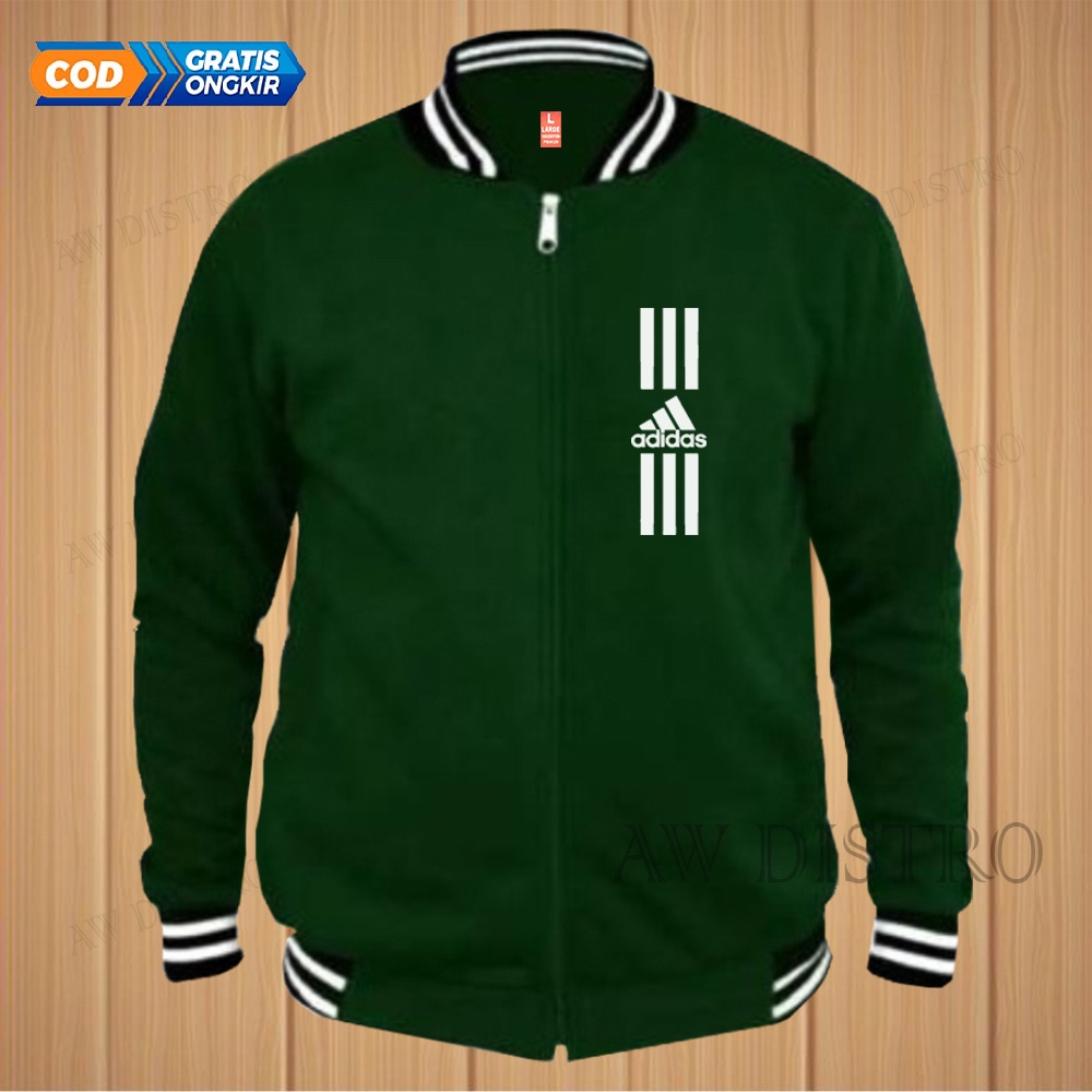 COD Jaket Baseball Varsity Distro Adds Text Putih Premium Quality