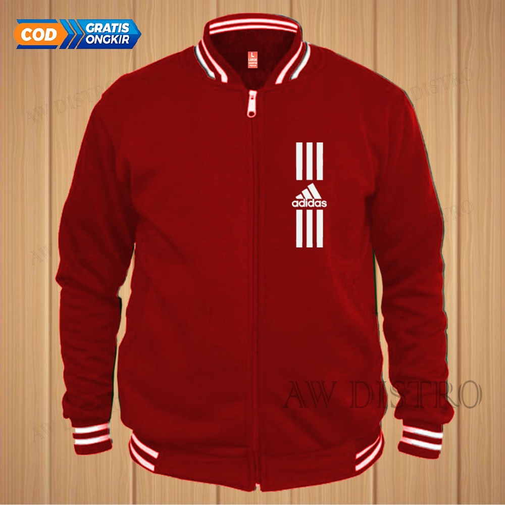 COD Jaket Baseball Varsity Distro Adds Text Putih Premium Quality