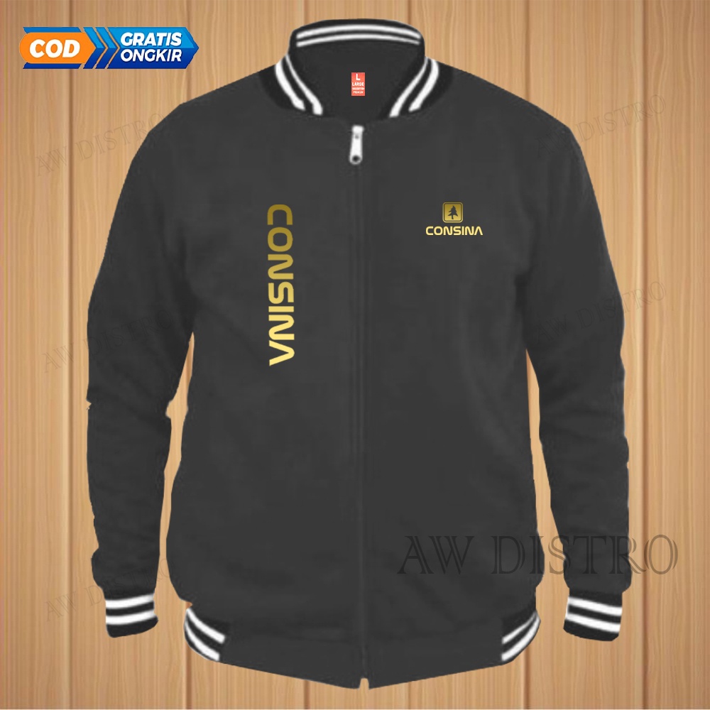 COD Jaket Baseball Varsity Distro Con Kirka Text Gold Premium Quality