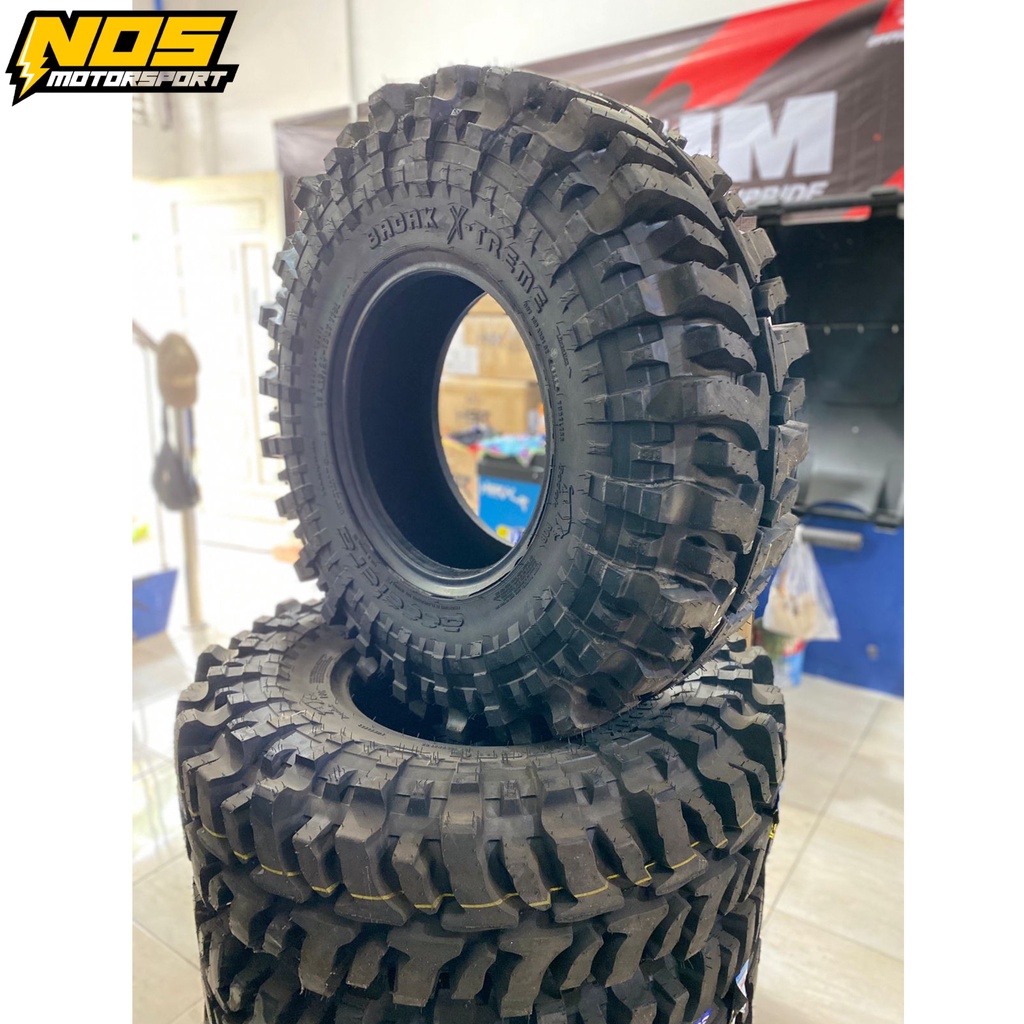BAN BADAK X-TREME UNTUK OFROAD MAIN TANAH, UKURAN 33 10,5 R15 MEREK ACCELERA