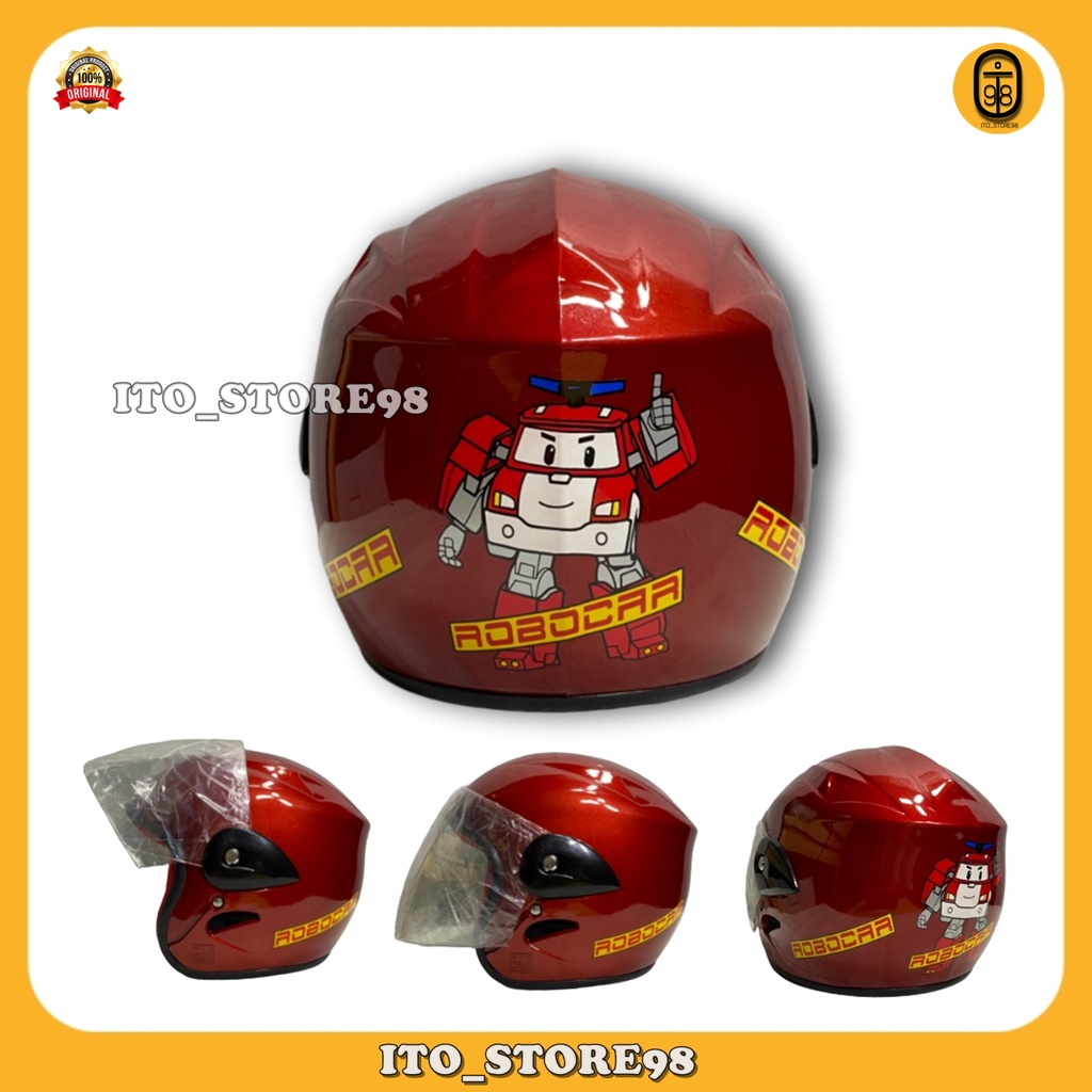 Helm Sepeda Motor Half Face Anak Umur 2 3 4 5 Tahun Laki Perempuan Standar Sni / Helem Balita Tk Sd 