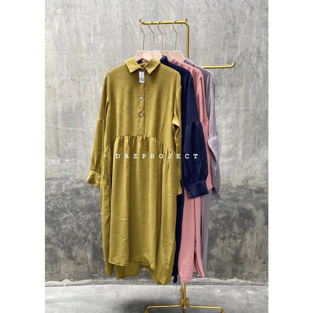 Gami Crincle Airflow Tunik Polos Crincle Tunik Polos Jumbo LD 120 by dazproject