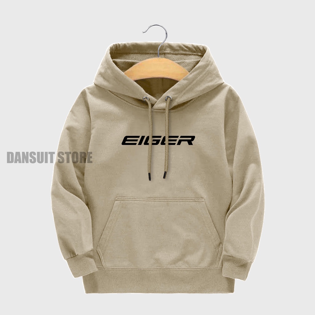 Sweater Hoodie Anak Laki-laki/Perempuan Usia 4-13 Tahun Hoodie EIGER Anak Bahan Tebal Premium