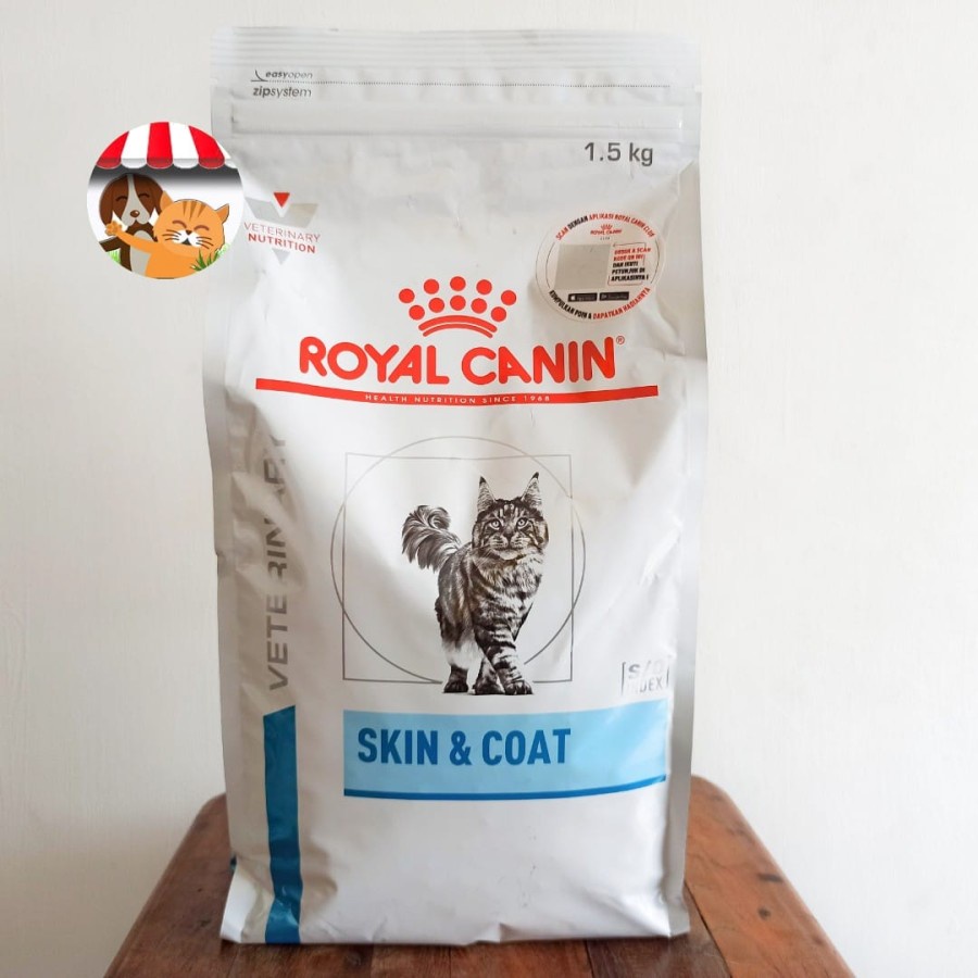 Royal Canin Vet Skin &amp; Coat Feline 1.5kg - Makanan Kucing