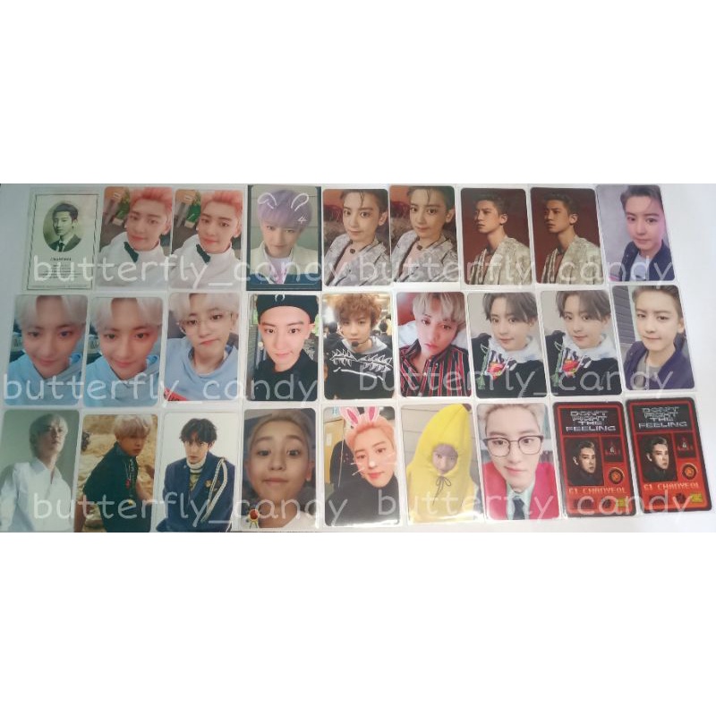 OFFICIAL PHOTOCARD CHANYEOL EXO DFTF, WOLF, OBSESSION VER, CY KONDANGAN, KINHO PARK VIEW, KELINCI, E