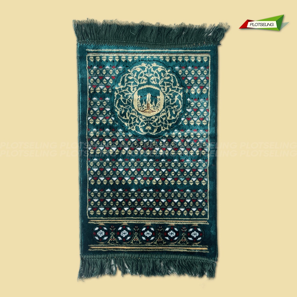 Sajadah Turki Tebal Mini Travel AL ARABIA GOLD SPIEGEL Ukuran 33 x 58 cm Sajadah Praktis Salat Hari Raya Premium