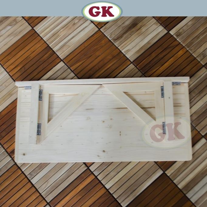 Meja lipat / meja dinding/ meja gantung kayu jati belanda wmf02