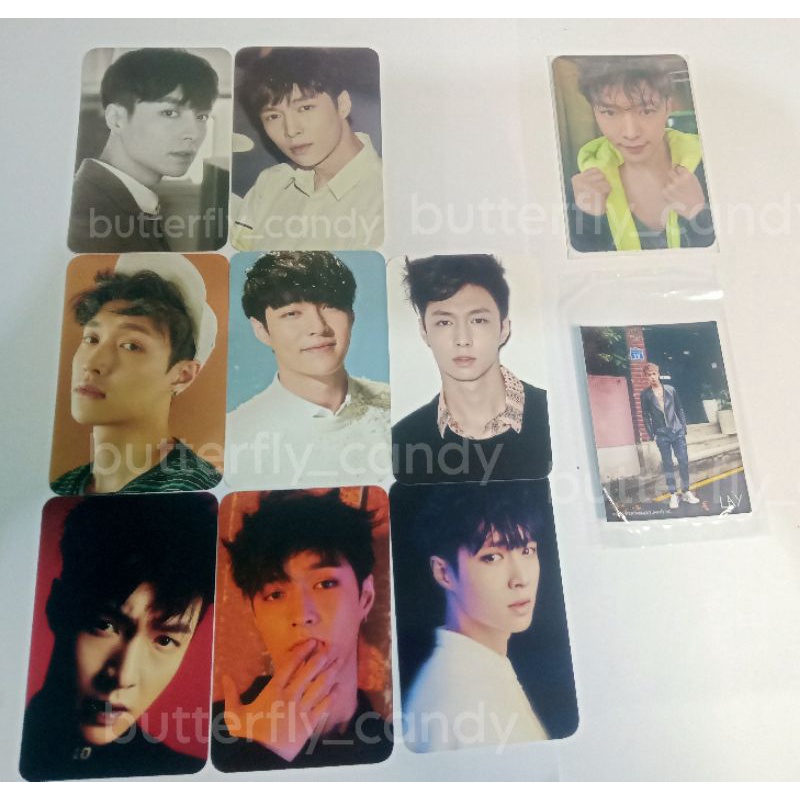OFFICIAL PHOTOCARD LAY EXO 10th ANNIVERSARY REPACKAGE PC SET ABC , LAY BADGE PHOTOCARD, LAY EXOL KIT
