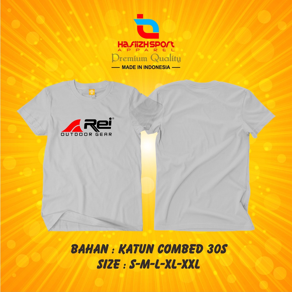Kaos Baju REI Outdoor Gear Premium bisa COD (Bayar ditempat)