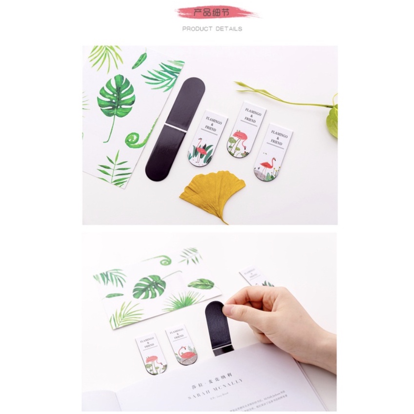 【GOGOMART】Magnet Bookmark Pembatas Buku / Penanda Halaman Buku Magnetic