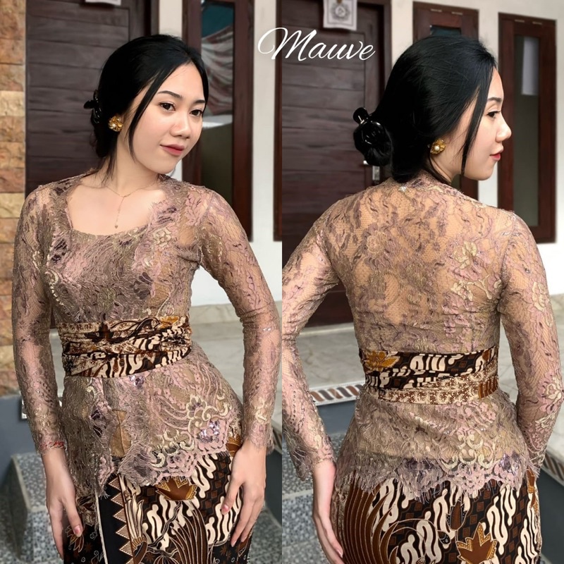 kebaya jadi metalik Prada 3D