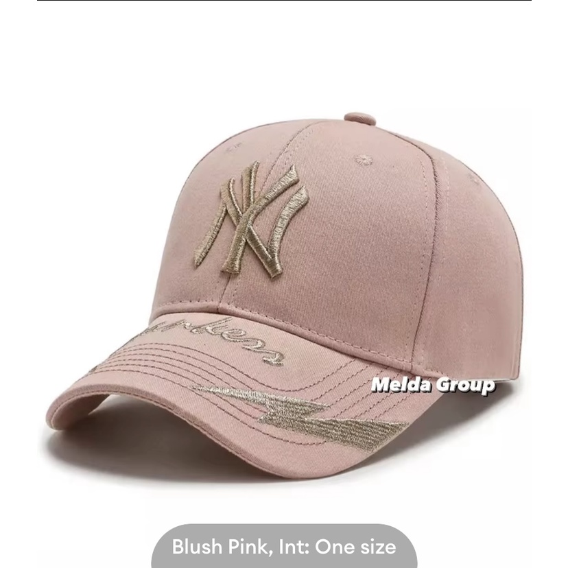 New York Yankees Topi Baseball NY Cap Casual Sport Pria Wanita-Yankes pink