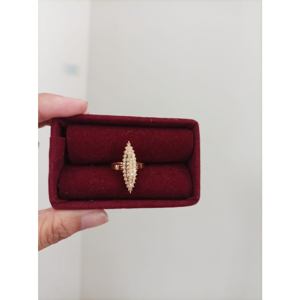 ACC cincin fashion wanita/cincin berlian medan/cincin markis  berlian medan/cincin berlian 1.72gr si