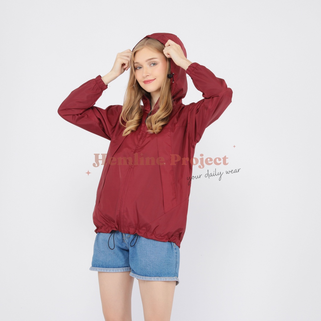 ILONA Waterproof Jaket - Maroon