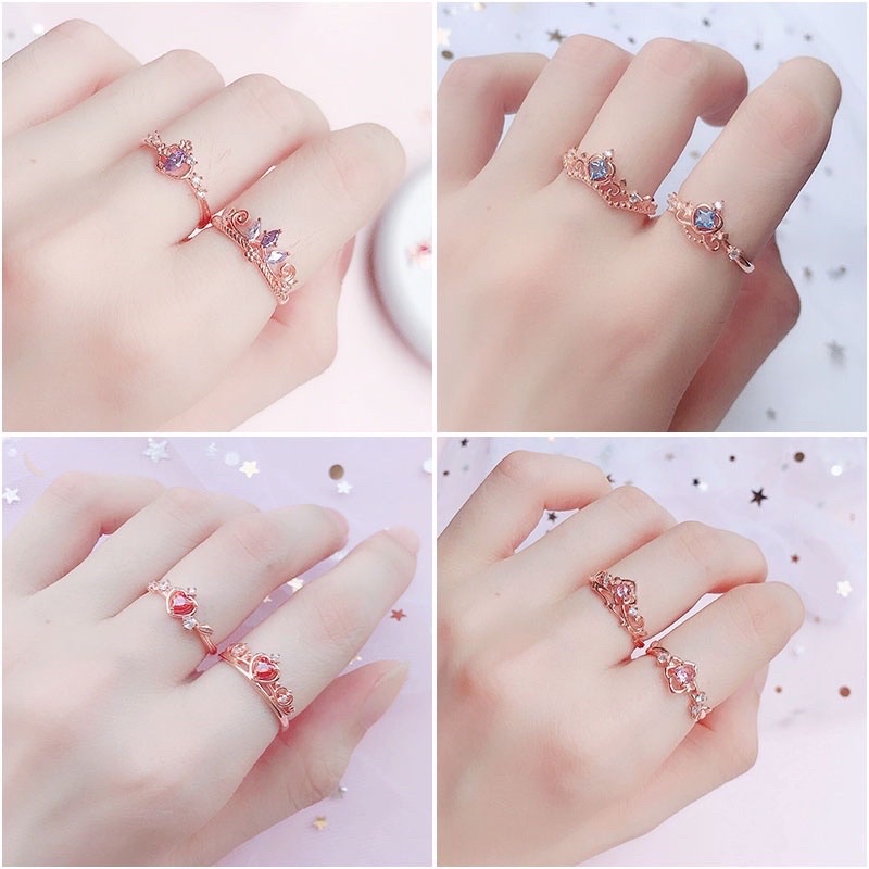 cincin princess / cincin anti karat / cincin wanita / cincin adjustable / cincin silver