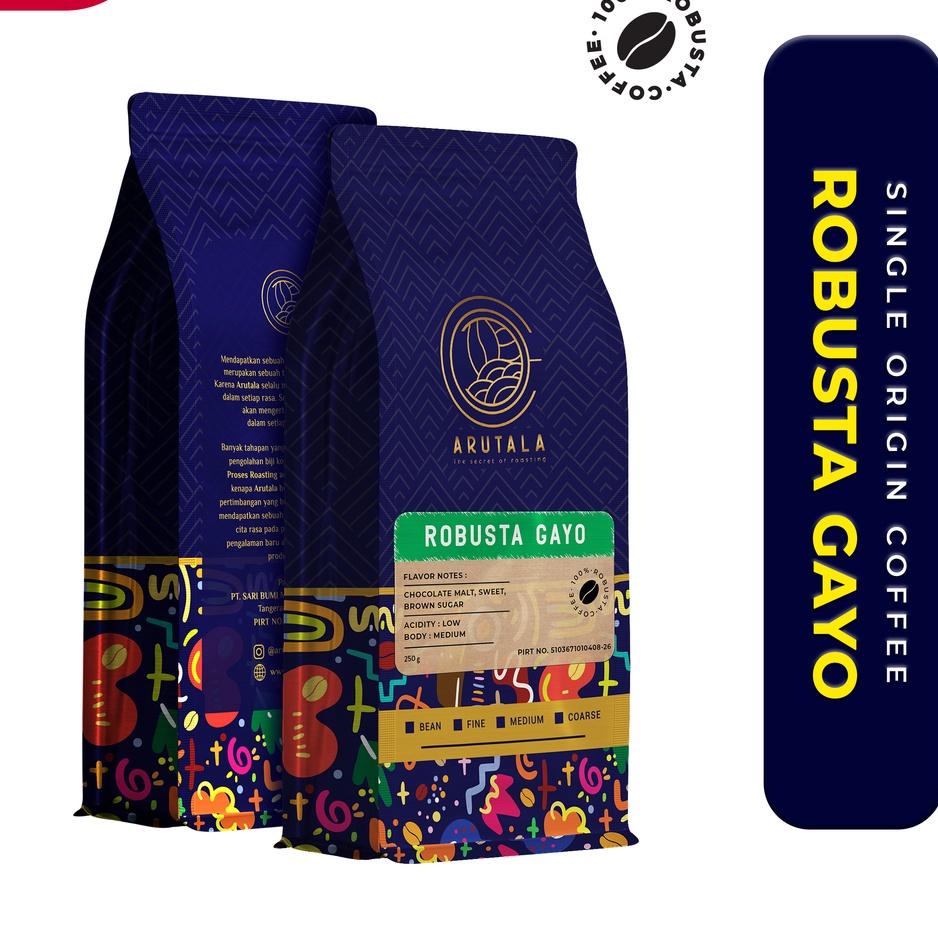 

Terbaru 3.3 ARUTALA Kopi Gayo Alur Badak Robusta Coffee 250 gram