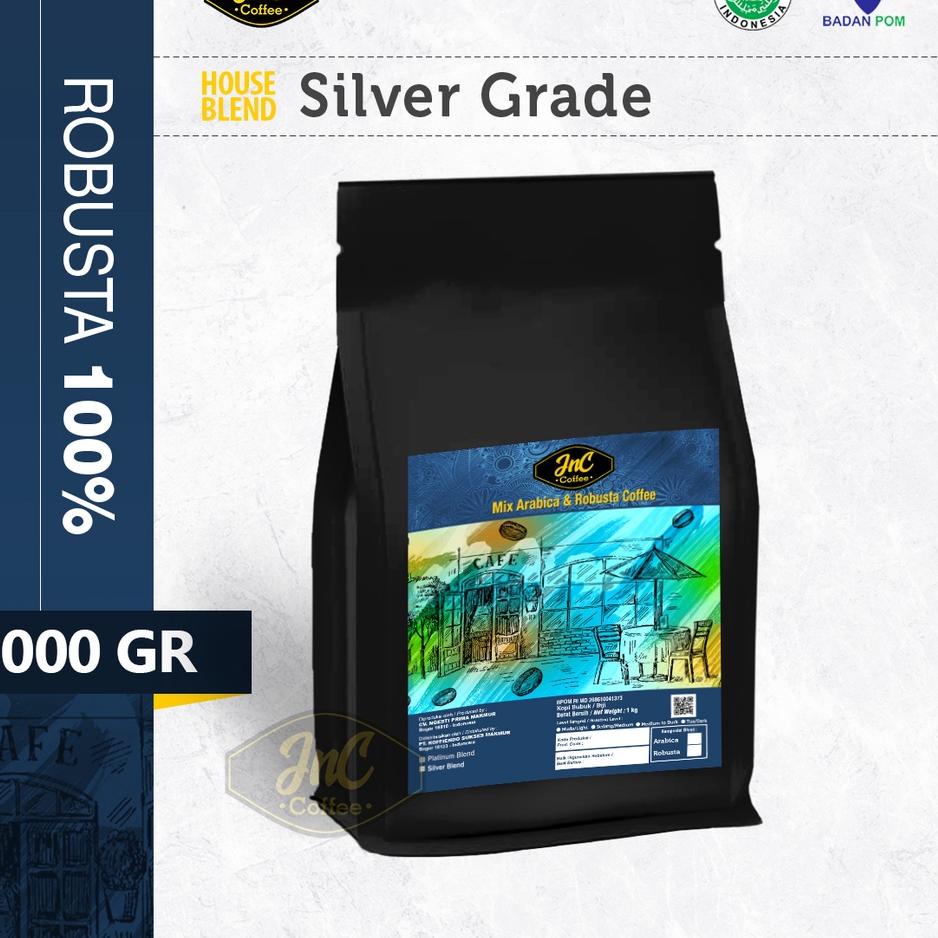 

TERBARU JnC Silver House Blend 1 KG 100% Robusta