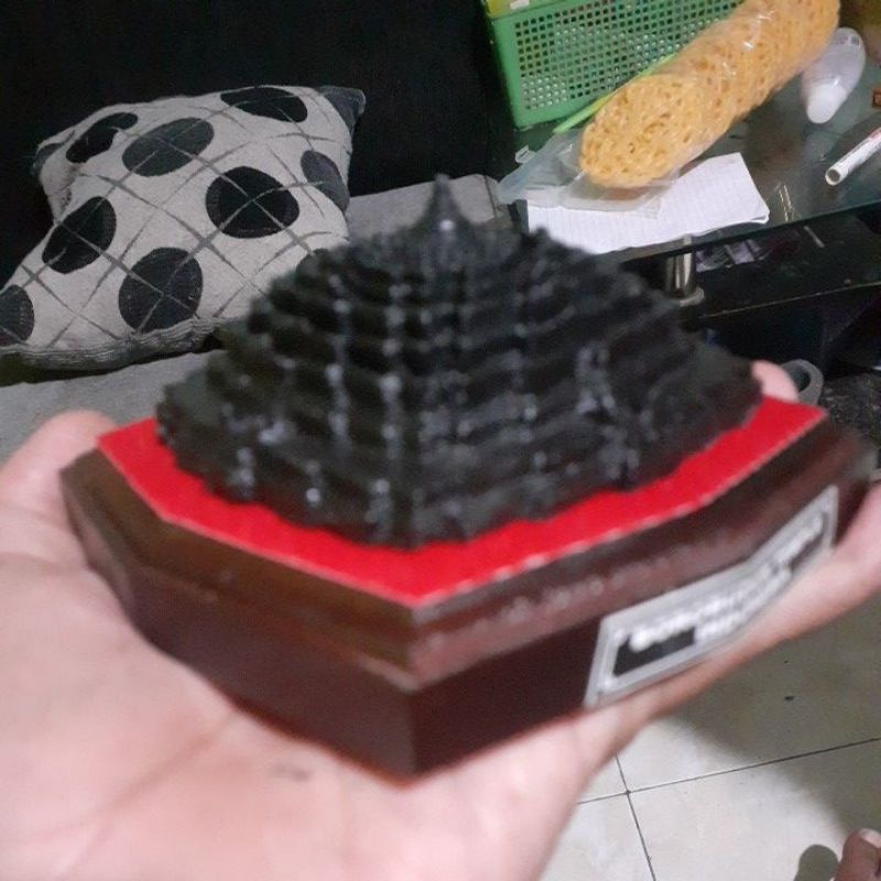 Miniatur candi borobudur 11 cm termurah#patung#lumpang batu alam#cobek batu kali