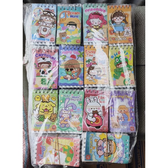 

Memo Karakter kartun Korea/ Notes spiral mini isi 10pcs