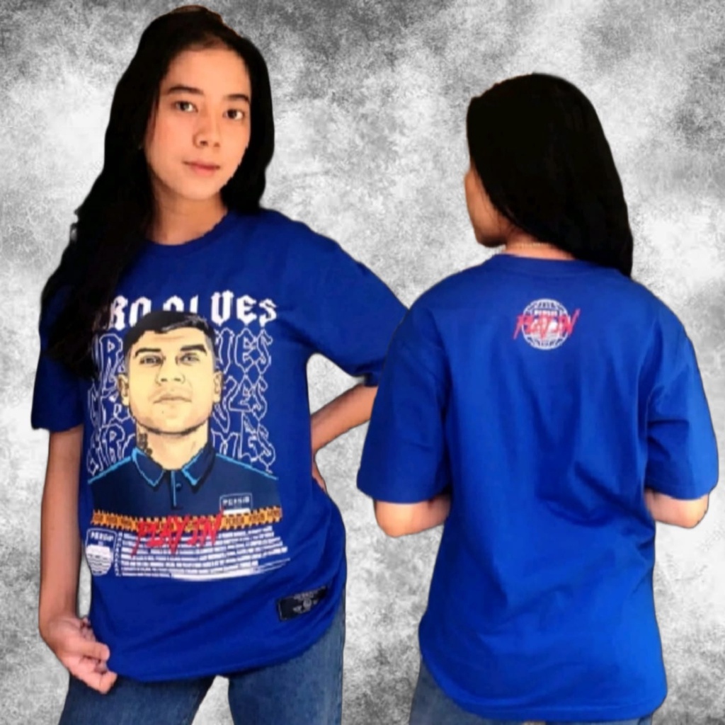 KAOS PERSIB CIRO ALVES 100% KATUN REAL PICT ORIGINAL BLUE SQUAD TERBARU PRIA WANITA BAJU PERSIB BOBO