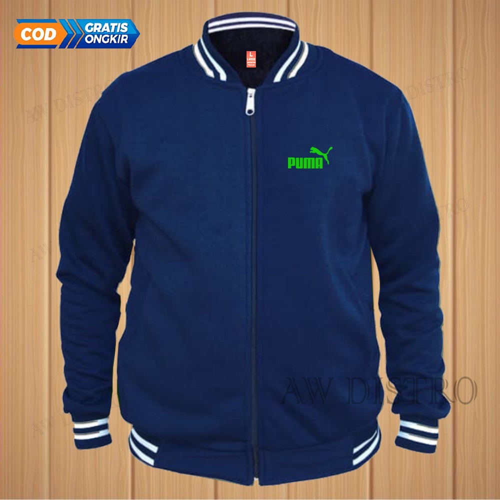 COD Jaket Baseball Varsity Distro PM Text Neon Premium Quality