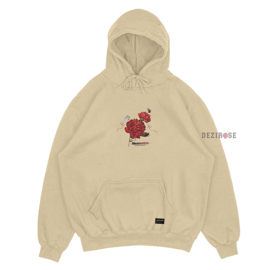 DEZIROSE Sweater Hoodie Blooming Alone Pria &amp; Wanita Distro Original Fleece Tebal Premium Size M L XL XXL