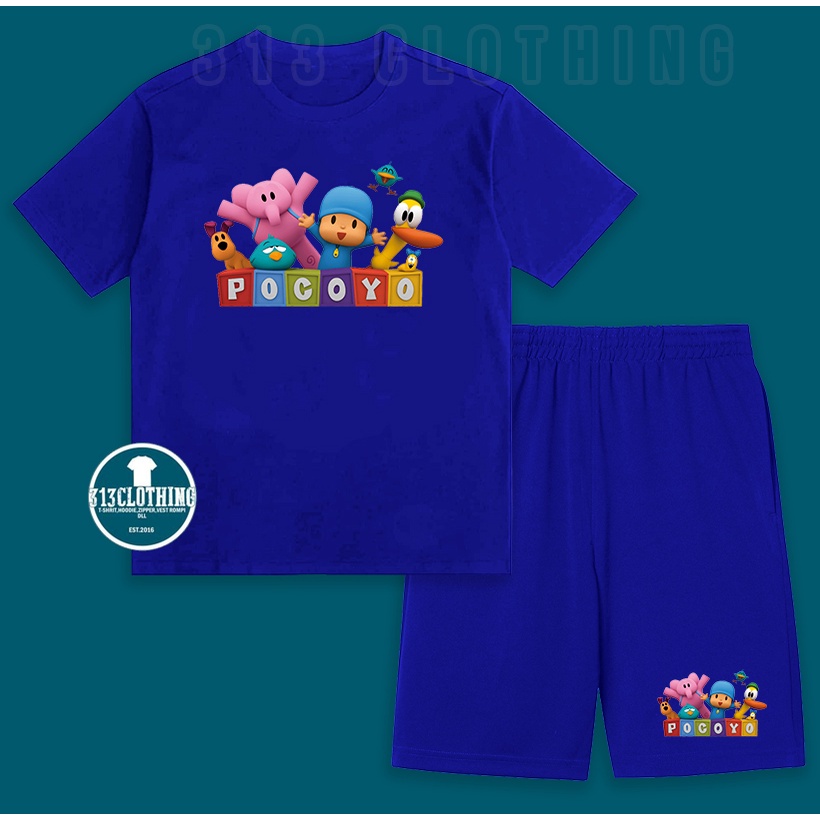 Setelan Anak Pocoyo Celana Kaos Anak Pocoyo Set