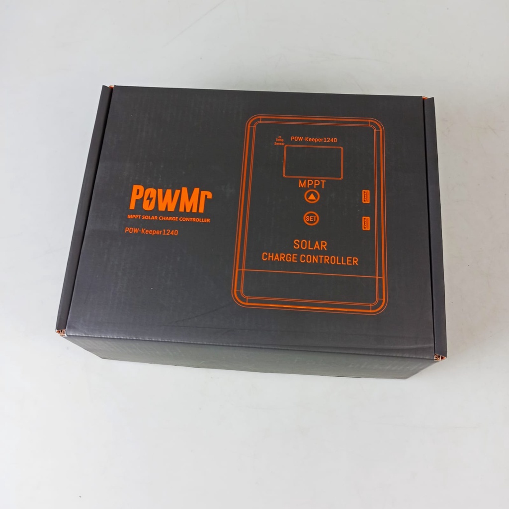 PowMr MPPT Solar Charge Controller Automatic Identify 12V/24V - POW-Keeper1240/1230 - Black