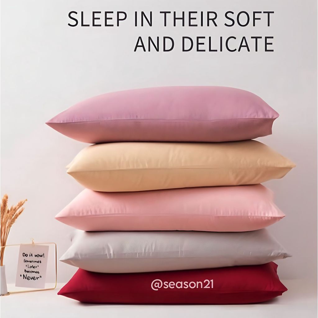 Sarung bantal guling katun jepang size 50x70 isi 2 pcs