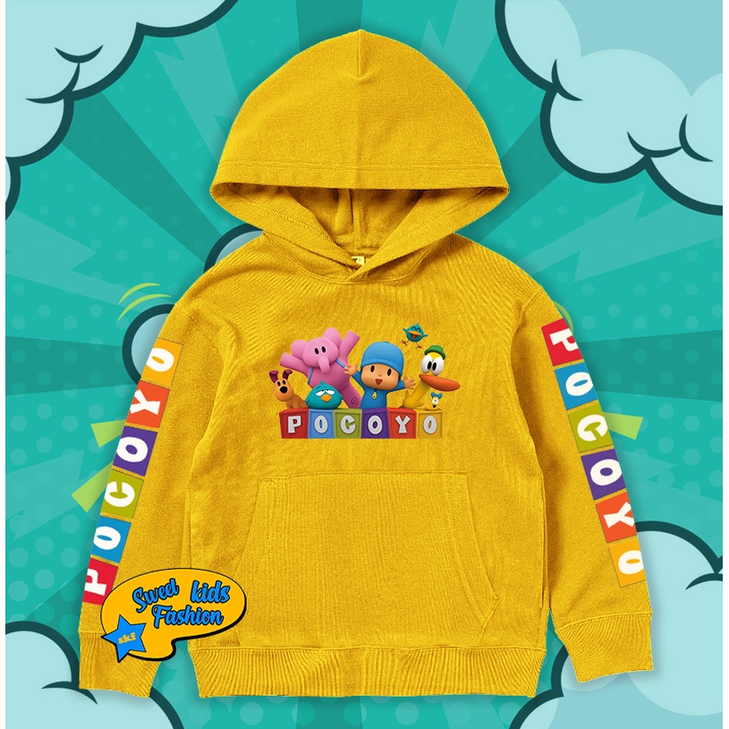 Jaket Hoodie Anak Pocoyo Sweater Anak Pocoyo