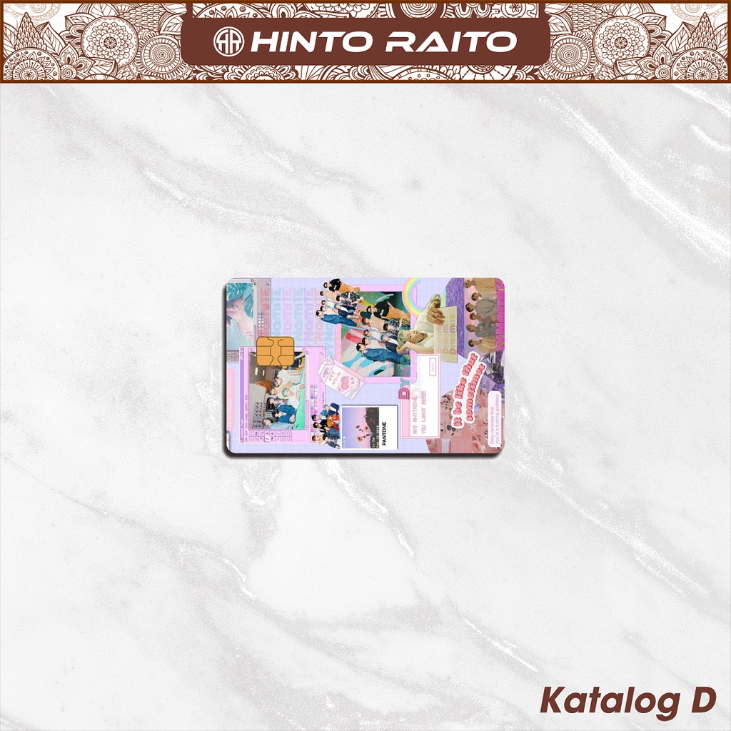 Stiker Kartu ATM BTS Dynamite - Sticker Skin Card Vinyl Emoney Flazz
