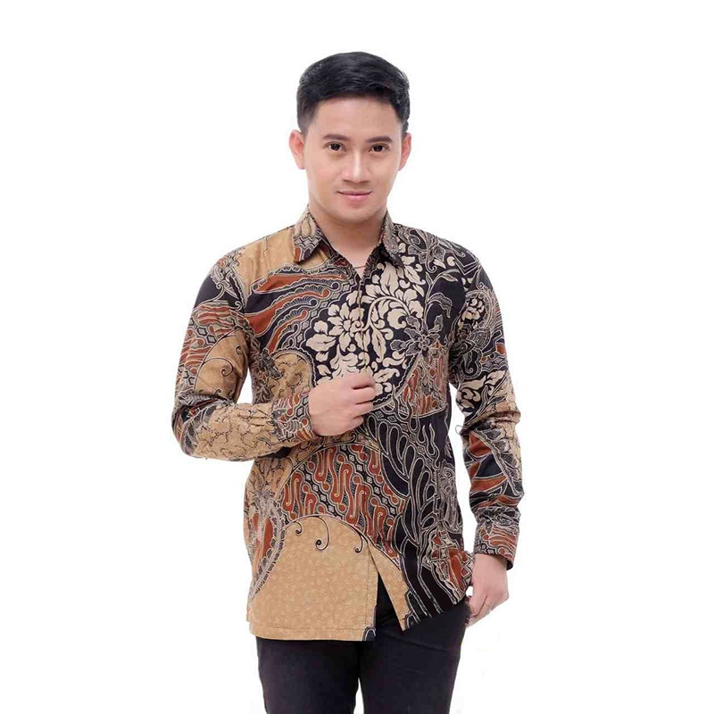 BEST SELLER MOTIF !!! Kemeja Batik Pria Lengan Panjang Size M L XL XXL