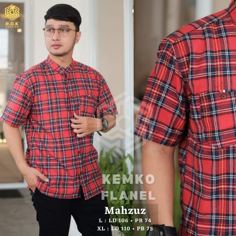 KEMKO FLANEL motif kotak By RDK | Kemeja Koko Pendek terbaru