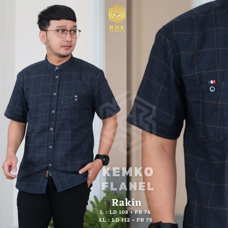 KEMKO FLANEL motif kotak By RDK | Kemeja Koko Pendek terbaru