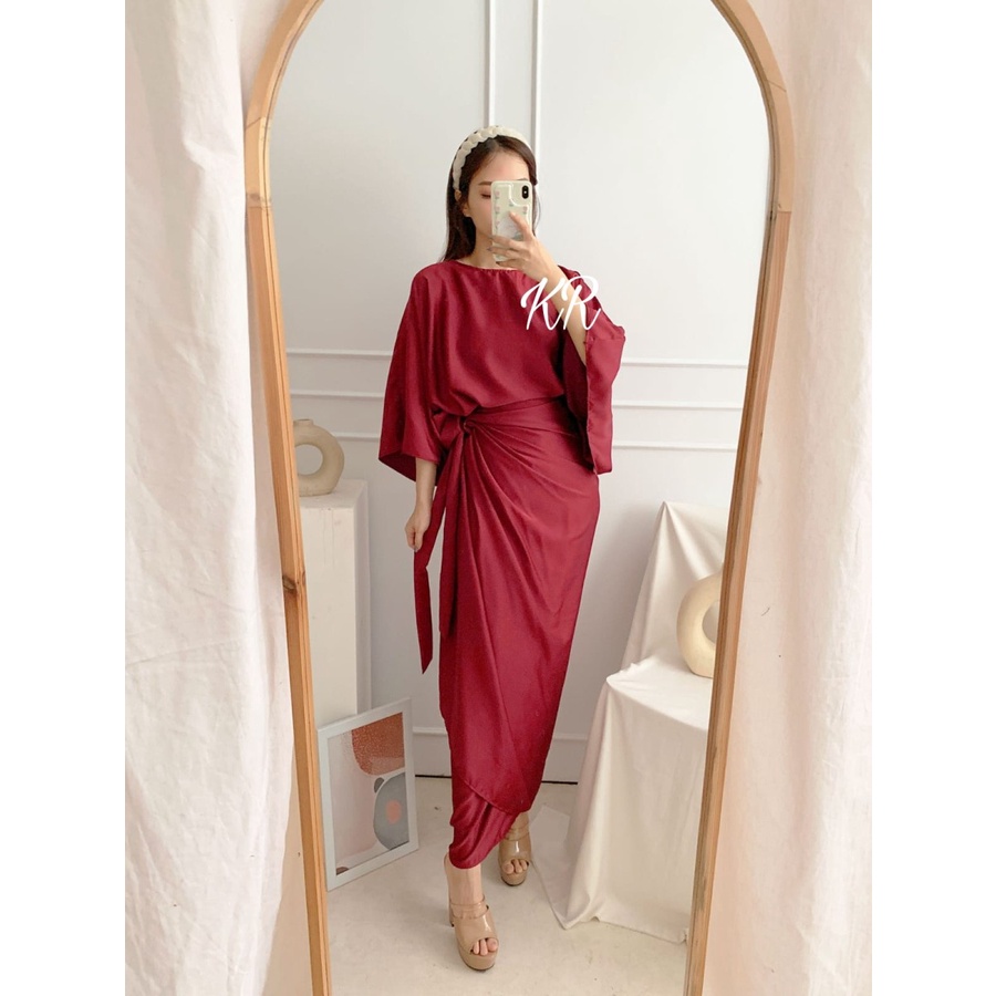 Setelan Wanita Kekinian Fashion Muslim Set Wanita Hermosa Baju Lebaran 2023