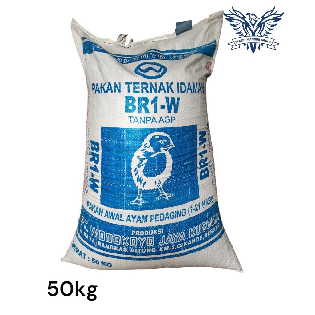 BR-1 W 50 kg  Pur Pakan Awal Ayam Pedaging Crumble BR1 Wonokoyo