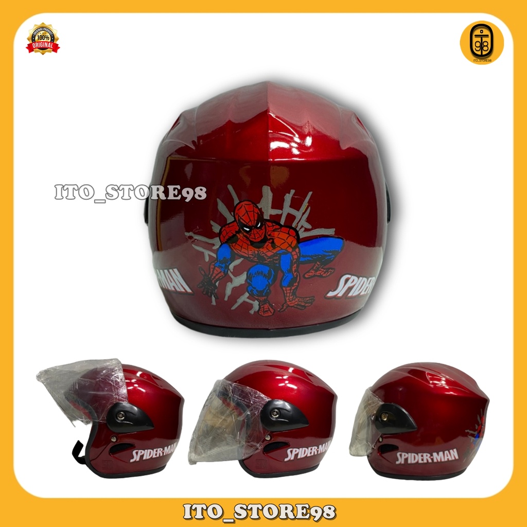 Helm Sepeda Motor Half Face Anak Umur 2 3 4 5 Tahun Laki Perempuan Standar Sni / Helem Balita Tk Sd 