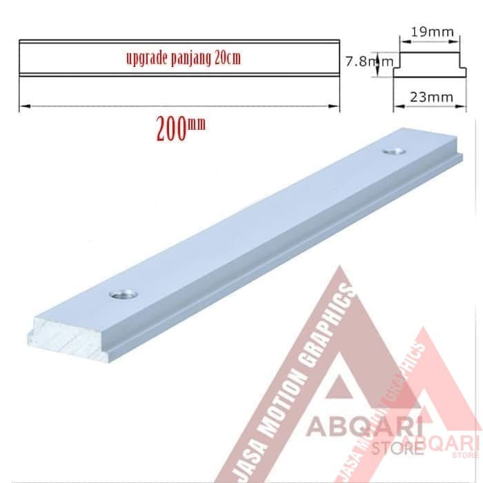 Terlaris T Track Slider / Table Saw Runner / Sled / T Slot Miter Slider Bar