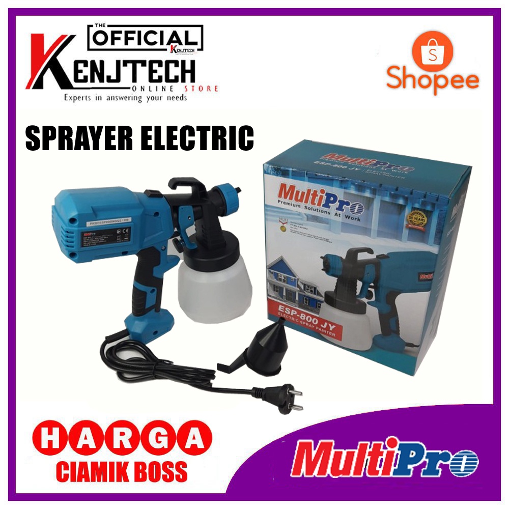 SPRAY GUN  SPRAY ELECTRIC MULTIPRO ESP-800 SPRAY NOZZLE KUNINGAN