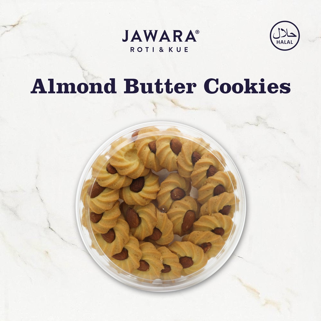 

Almond Butter Cookies 170 gr | Jawara Roti & Kue | 170gr | Kue Kering