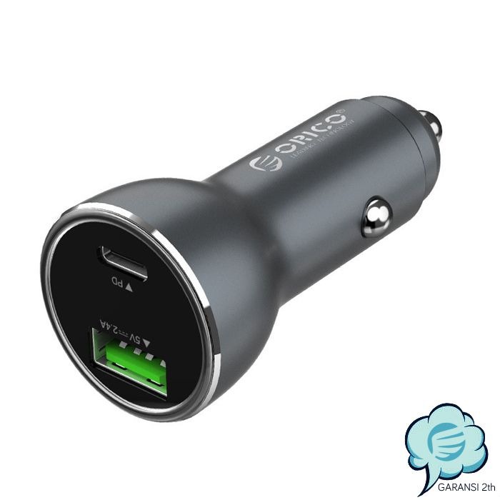 Port USB Charger Mobil Orico Upd-2U PD3.0 2.4A Super Charge Smart Car