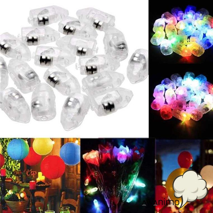 Lampu Balon LED Multifungsi 50 PCS Decoration Lamp Lamps Light Strong Lighting Hiasan Pesta Dekor