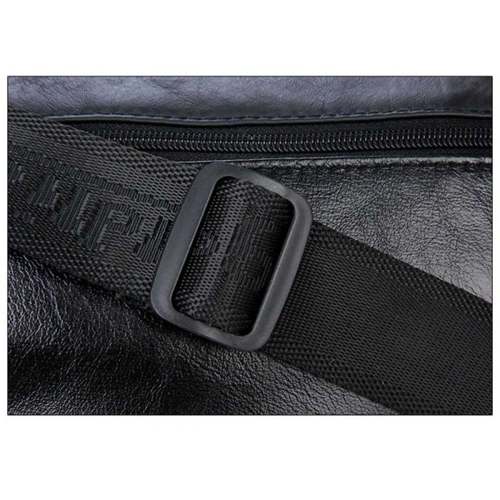 Bag Mini Hchuanghui Tas Pinggang Waistbag Pria Bahan Genuine Leather Premium Retro Strap Polos