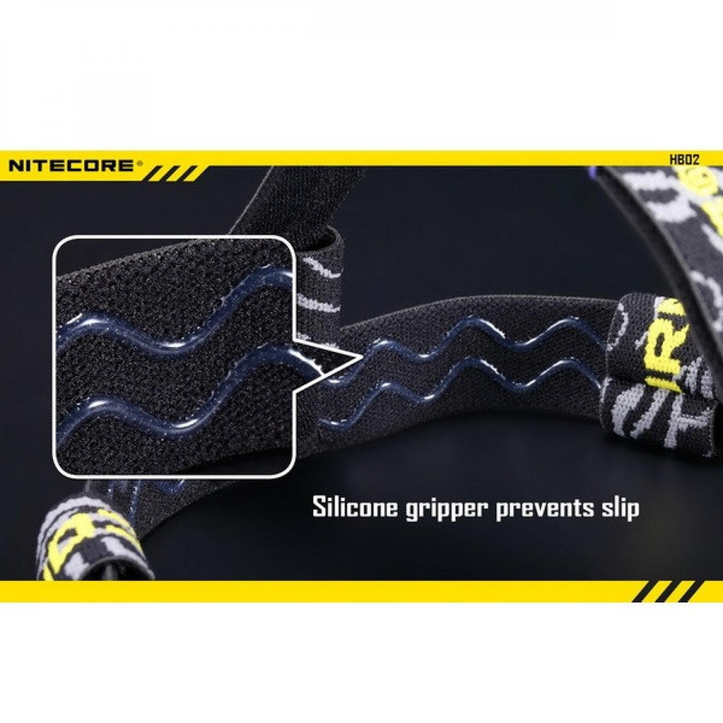 NITECORE Headband for Headlamp Headlight Flashlight Elastic Nylon Material ORIGINAL Bergaransi