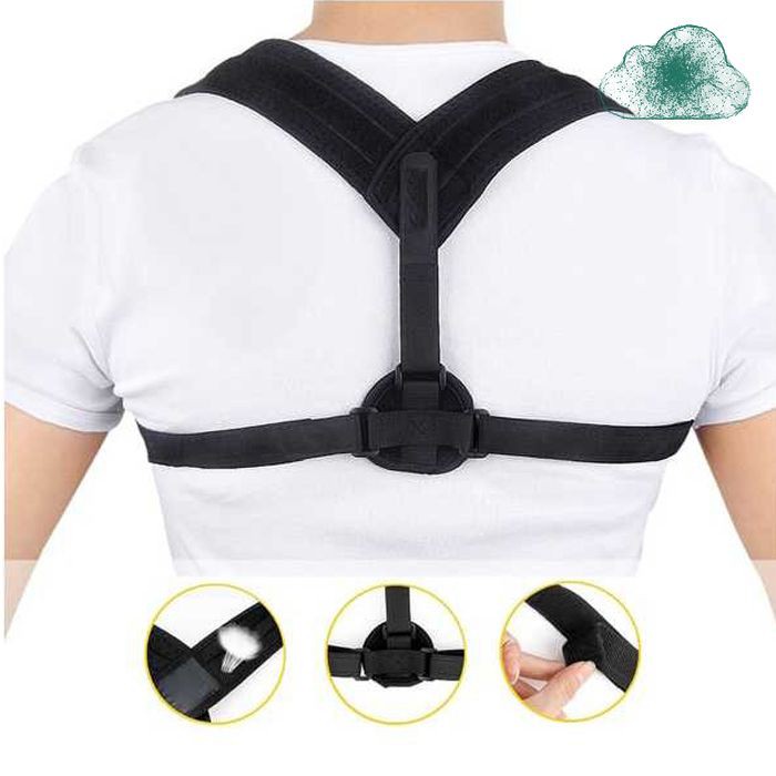 Tali Korektor Postur Punggung Lurus Sabuk Correct Body Harness Support Belt Sporty 90-110cm