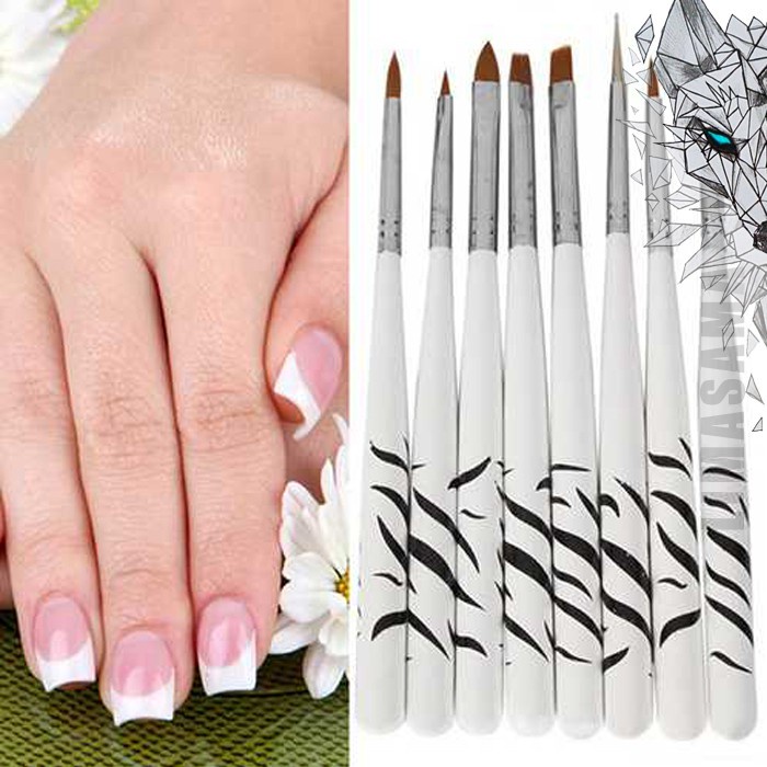 

Brush Kuas Kutek Cat Kuku Zebra Nail Art Fashion Beauty Recommended Soft High Quality 8Pcs 15pcs 20pcs